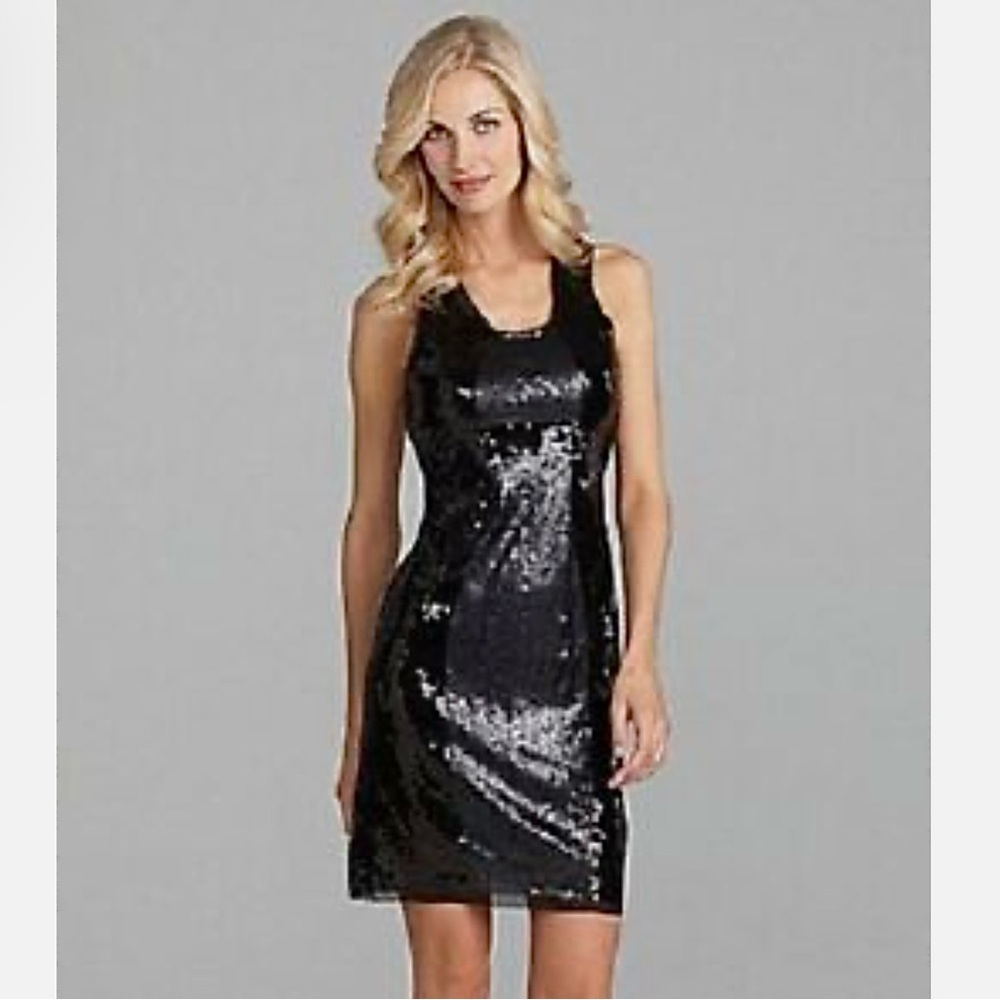Black Sequined Dress